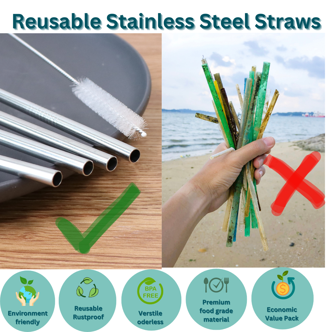 How to Clean Reusable Metal Straws (So They Never Smell)