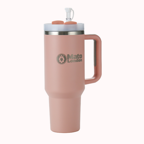 40oz stainless steel tumbler by Mato London – reusable travel mug, perfect Christmas or holiday gift idea for coffee lovers.