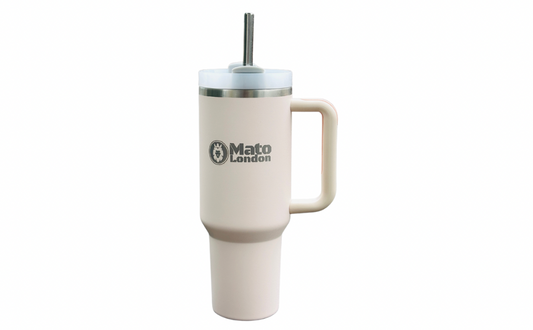 Mato London 40oz Tumbler Bundle | Tumbler + Stainless Steel Straws